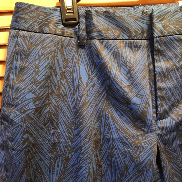 Coldwater Creek Blue & Black Ankle/Cropped Pants - Picture 6 of 8